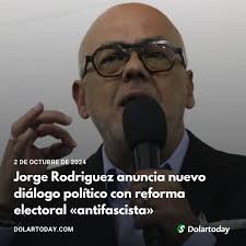 El presidente de la Asamblea Nacional, Jorge Rodríguez, adelantó que todas  las leyes electorales del país serán reformadas con miras a prohibir la  participación en futuras elecciones de «fascistas», término empleado  usualmente