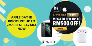 7 days exchange t&cs apply. 530 Apple Day Enjoy Discount Up To Rm500 On Apple Products At Lazada Now