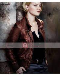 Buy Alcatraz Sarah Jones Detective Rebecca Jacket Leather Jacket Women Brown Movies Outfit Brown Leather Jacket