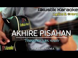 Akhire Pisahan Safira Inema Akustik Karaoke Chord Gitar Youtube