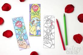 Pack these spring printables into a picnic basket for a family outing. Beauty And The Beast Coloring Page Bookmarks Cutesy Crafts