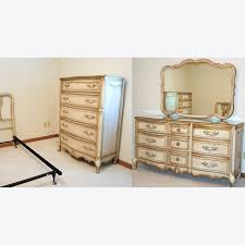 Vintage complete dixie french provincial bedroom set dresser. French Provincial Style Bedroom Set By Bassett Furniture Ebth