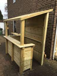 1700 X1200 Garden Bar With Wrap Around Bar Ebay Outdoor Garden Bar Outdoor Tiki Bar Diy Outdoor Bar
