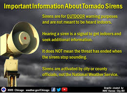 Creepy tornado sirens going off in downtown chicago 06 15 2015.mp3. Us National Weather Service Chicago Illinois Important Information About Tornado Sirens Sirens Are For Outdoor Warning Purposes And Not Meant To Be Heard Indoors When You Hear A Tornado Siren Get