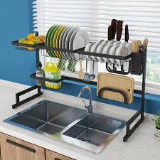 kitchen shelf organizer dish drying