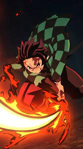 Tanjiro kamado in forest kimetsu no yaiba live wallpaper. Tanjiro Flaming Katana Kimetsu No Yaiba 4k Wallpaper 3 427