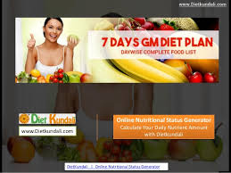 Gm Diet Plan 7 Days Complete Vegetarian Food List Pdf By
