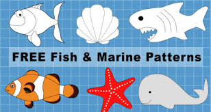 Maybe you would like to learn more about one of these? Fish Patterns And Marine Templates Printable Stencils Clip Art Patterns Monograms Stencils Diy Projects