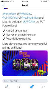 Think of it as a symbol of renewed hope and blessings from the universe that the star card invites the reader to shed her skin—all the layers that have built up over the years—and be 'naked' see what the future holds. Future Stars From Ea Twitter Fifa