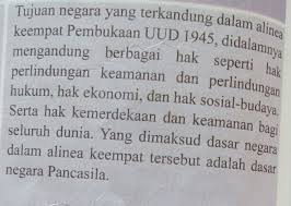 Apa Tujuan Pembangunan Nasional Tercantum Dalam Pembukaan Uud Ri Alinea Ke 4 Brainly Co Id