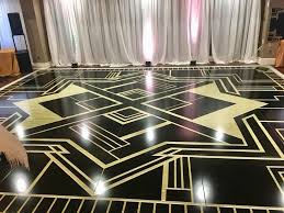 Custom Pattern On The Dance Floor Makes The Perfect Great Gatsby Atmosphere Great Gatsby Theme Gatsby Theme Dance Floor