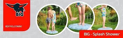 BIG - Splash Shower Wasserspiel - Outdoor-Wassersprinkler für Kinder ab 2  Jahren in Muschelform (hellblau), Kinder-Gartendusche für draußen mit  wassersparendem Druckventil: Amazon.de: Spielzeug