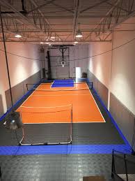 Warehouse Turned Into Indoor Space For A Family And Their Friends Home Basketball Court Home Gym Design Indoor Sports Court