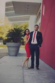 Weddings are the perfect time to bring a little sparkle, drama and bold color to your look. Stylish Cantoni Engagement Shoot Perfete Couples Wedding Attire Wedding Attire Guest Wedding Guest Outfit
