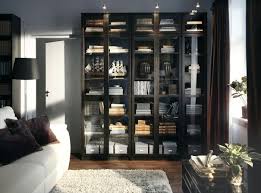 Black Billy Bookcase With Glass Doors Ikea Us Furniture And Home Furnishings Ikea Living Room Bookcase With Glass Doors Home Office Furniture