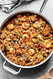 This Easy Jambalaya Recipe Is Packed With Spicy Andouille Sausage Shredded Chicken Sweet Shrimp And Jambalaya Recipe Easy Jambalaya Recipe Jumbalaya Recipe