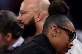 Miles McBride Collides With Jennifer Hudson At Knicks Game As Common Tries  To Protect Her