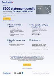 Join the southwest rapid rewards frequent flier program. Rapid Rewards Credit Card 200 Dollar Statement Sc The Southwest Airlines Community
