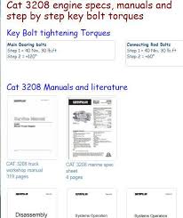 Index Of Caterpillar 3208