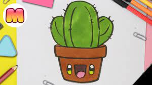 Inspírate para decorar tu habitación. Como Dibujar Un Cactus Kawaii Paso A Paso Dibujos Kawaii Faciles How To Draw A Cactus Youtube