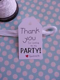 Will You Come To My Party Will You Come 25 Thank You For Coming To My Party Tags Custom Party Favor Etsy In 2020 Party Favor Tags Custom Party Favors Birthday Thank You