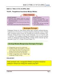 Hubungan kesultanan melayu melaka dengan kerajaan alam melayu. Nota 5 3