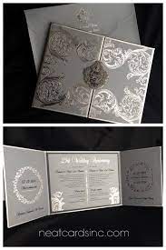Grey And Silver Foil Hardbound Invitation Folio By Neatcardsinc Com Wedding Invitations Invitations Wedding Shoot