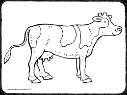 Dieren op de boerderij de koe het schaap het paard de geit het varken de poes en de kip. Boerderij Colouring Pages Pagina 3 Van 3 Kiddicolour