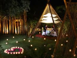 Great for a candle light dinner or date night with your special one. Candle Light Dinner In Bali At Ubud Garden Wandernesia