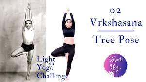 02 Tree Pose Vrksasana Light On Yoga Challenge Iyengar Yoga Youtube