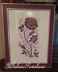 Una Rosa Di Renato Parolin Per Il Compleanno Della Mamma Blog Di Iltelaiopovolaro Over Blog It Fiori A Punto Croce Compleanno Mamma Punto Croce Natalizio