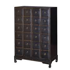 Anders als wandregale, bücherregale oder raumteiler bestehen klassische kommoden meistens nur aus schubladen und türen und verfügen. Asiatische Apothekerkommode Mit Vielen Schubladen Schwarz