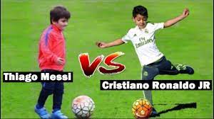 Ronaldo jr match against messi jr 2020 subscribe if you like our videos ➤ bit.ly/2mfc4hf their fathers have been. Thiago Messi Vs Cristiano Ronaldo Jr Future Football Star Youtube