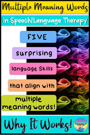 Learn about improving vocabulary skills with free interactive flashcards. Multiple Meaning Words Blog Post Multiple Meaning Words School Speech Therapy Vocabulary Skills
