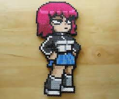 Scott pilgrim was an amazing game, i used to play it on my 360, really annoys me that it still hasn't been ported. Scott Pilgrim Kim Pine Sprite 17 00 Via Etsy Perler Bead Art Scott Pilgrim Perler Bead Patterns