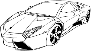 Cara mudah menggambar mobil lamborghini aventador | tutorial indonesia. Gambar Mobil Balap Hitam Putih