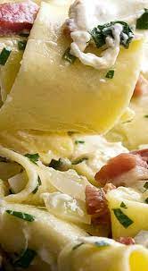 Pappardelle Pasta With Pancetta And Burrata Recipe Pappardelle Pasta Best Pasta Dishes Pasta Recipes