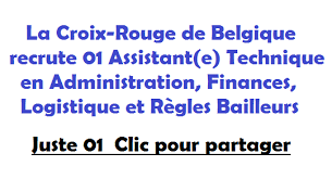Stages stagiaire emploi la question : La Croix Rouge De Belgique Recrute 01 Assistant E Technique Opportinute Afrcica