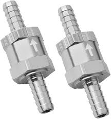 1/4" 6mm Non Return One Way Check Valve for Fuel Line Oil Petrol Diesel  Aluminium Silver : Amazon.ca: Automotive