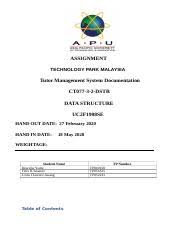 Technology park malaysia college students can get immediate homework help and access over 10+ documents, study resources, practice tests, essays, notes and more. Dstr Yifan Individual Assignment Technology Park Malaysia Ct077 3 2 Dstr Data Structures Uc2f1708cs Members Name Chai Yi Fan Tp038615 Lecturer Course Hero