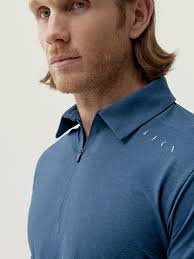 Born Living Yoga T-shirt Polo Kariba Sea Blue