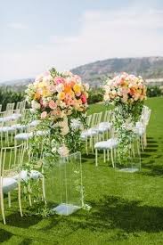 Romantic Ocean View Ceremony Charming Reception In California Inside Weddings Wedding Inside Bright Florals Romantic Wedding Receptions