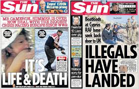 The paper generates politically, the paper has endorsed conservatives since 2010. How The Sun Changed Its Tune On The Refugee Crisis In Two Front Pages Indy100 Indy100
