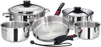 Maybe you would like to learn more about one of these? Amazon Com Magma 10 Piece Nesting Stainless Steel Cookware Set For Non Induction Home Kitchen