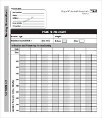 peak flow chart templates 7 free pdf documents download