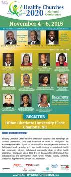Healthy Churches 2020 National Conference On November 4 6 2015 The Only Faith Based And Public Health Conf Health Ministry University Of Charlotte Faith Based