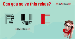 For example, take a look at this famous rebus: Can You Solve This Rebus R U E Puzzle Answer