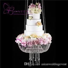 Wedding cake designs, ideas themes prices laguna. Dia 18 Clear Wedding Cake Stand Chandelier Style Suspended Cake Swing Crystal Hanging Cake Stand From Asianweddingevent 132 97 Dhgate Com