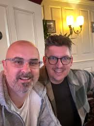 Back in the days when we did the Pace Egging Play at the back of the George  and Dragon. The late Tony Alston (left) unknown (centre) Glenn McQuire aka  Glenn Howard (right).