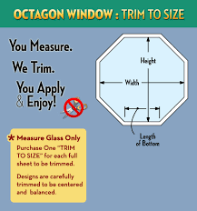 Different window coverings vary in use. Octagon Window Film Trim To Size Wallpaper For Windows
